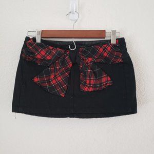 Denim ribbon Skirt in size L ( Sale 2 for $14 )
